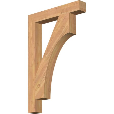 Ekena Millwork Westlake Block Smooth Bracket, Western Red Cedar, 3 1/2"W x 24"D x 36"H BKT04X24X36WTL05SWR